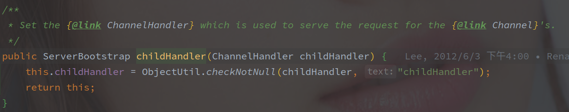 ServerBootstrap#childHandler